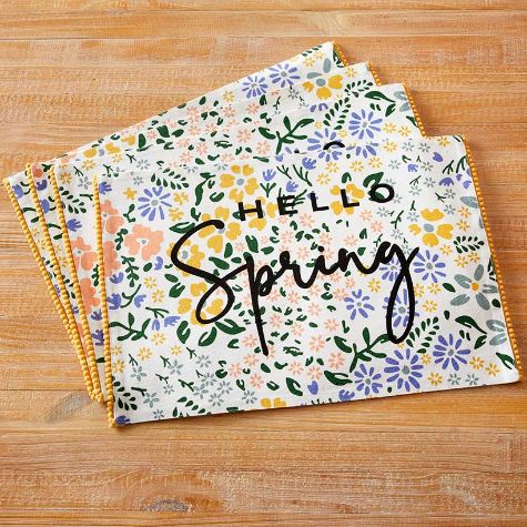 Spring Tropical Set of 4 Placemats or Runner