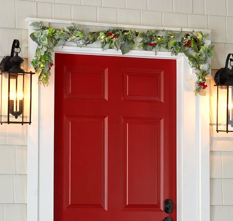 Lighted Snow Kissed Greenery Collection - Garland