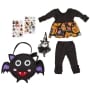 18" Doll Halloween Accessory Set - Day of the Dead and Bat