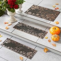 Harvest Rubber Doormats or Sets of 2 Stair Treads