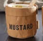 Washable Paper Condiment Holder with Ceramic Dish