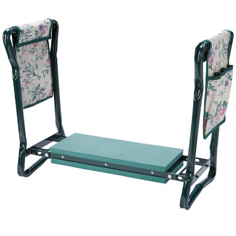 Garden Planting Bench with Tool Organizer - Floral