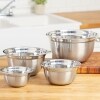 4-Pc. Stainless Steel Mixing Bowl Sets - Silver