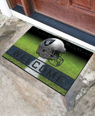 NFL Welcome Rubber Doormats - Raiders