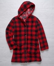 Hooded Button-Down Cuddle Jackets