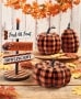Plaid Halloween Tabletop Accents