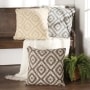 20" Diamond-Patterned Accent Pillows