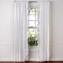 Ruffled Window Curtain - White 63" Panel