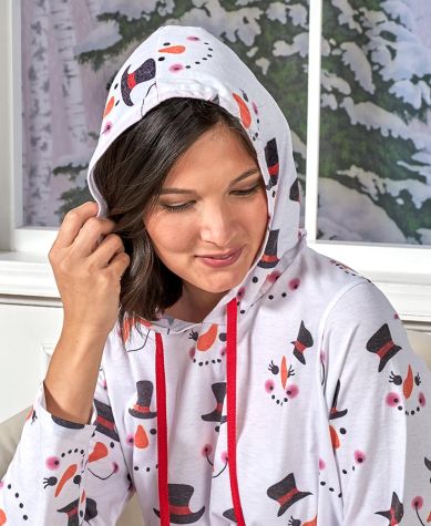 Hooded Nightshirt and Legging Sets