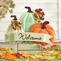 Pastel Porch Collection - Pumpkin Welcome Sign