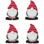 Set of 4 Flatware Holders - Gnomes