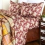 Harvest Ragged Quilted Bedroom Ensemble - Twin Sheet Set