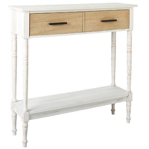 Console Tables with Textured Drawers