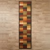 Carved Color Block Rug Collection - 22" x 90" Runner