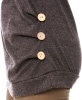 Side Button Detail Tunics - Charcoal Medium