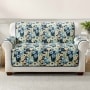 Blue & Yellow Floral Furniture Covers - Floral Loveseat Cover