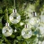 Sets of 4 Fairy Light Ornaments - White