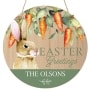 Personalized Greetings with Rabbit Wall Hanger