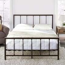 Farmhouse-Style Queen Bed Frame