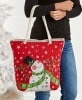 Holiday-Themed Tote Bags - Snowman