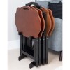 Serpentine Foldable Tray Table Sets