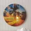 Surfside Lighted Canvas Wall Art - Sunset Palms