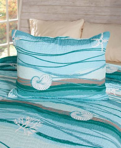 Maui Embroidered Accent Quilt or Sham