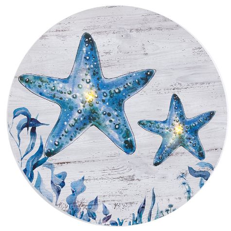 Surfside Lighted Canvas Wall Art - Starfish