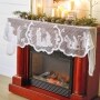 Silent Night Lace Mantel Scarf or Centerpiece