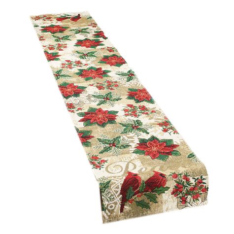 Cardinal Tapestry Table Runner or Placemats