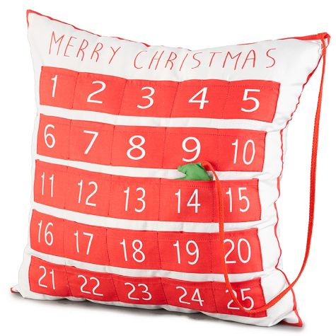 Advent Countdown to Christmas Accent Pillow