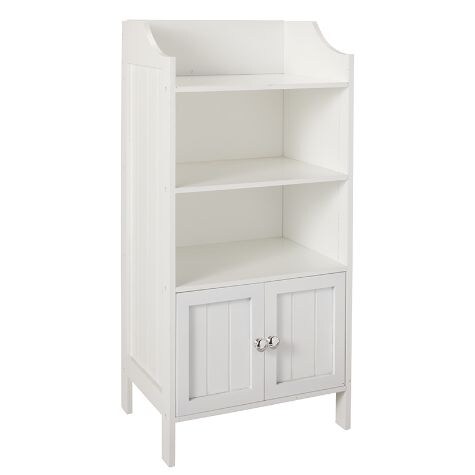 Storage Cabinets with 3 Shelves - White