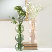 Colored Glass Bubble Vase
