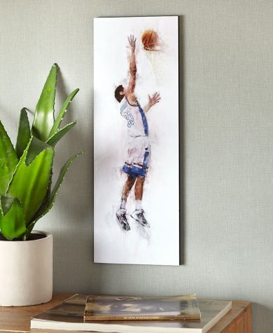 Personalized Basketball Player Wall Art