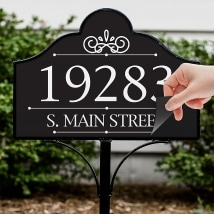 Personalized Magnetic Address Sign or Stake