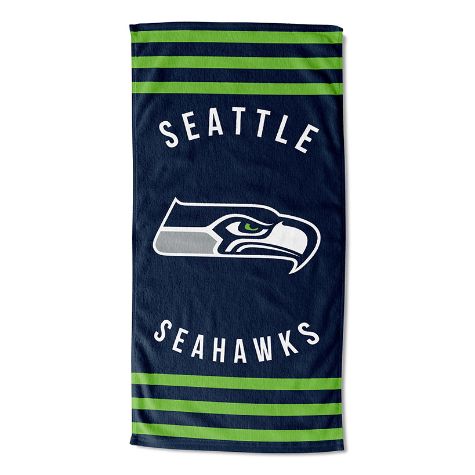NFL 30" x 60" Striped Beach Towels - Seahawks