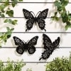 Metal Wall Decor Trio with Cutout Detail