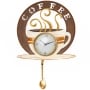 Coffee or Tea Pendulum Wall Clocks - Coffee