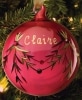 Personalized Glass Birthstone Ornaments - July