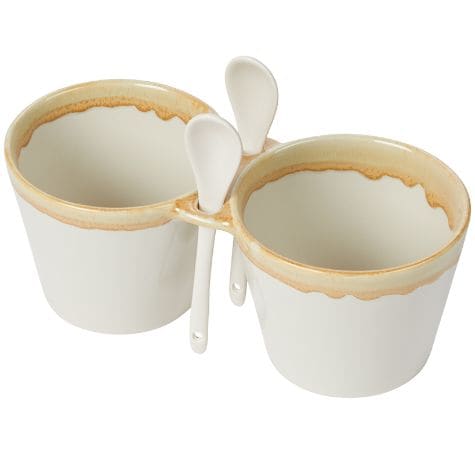 Double Dip Bowls with Spoons