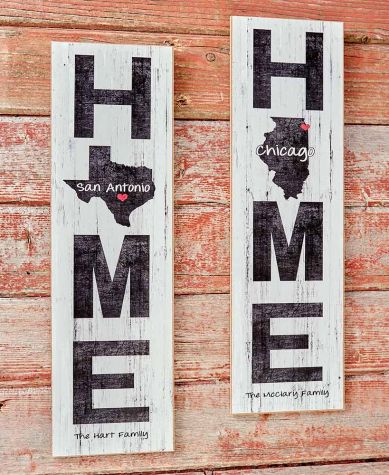Personalized Hometown Love Wall Art