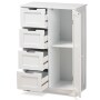 Baxton Studio Bauer 4-Drawer Bathroom Storage Cabinet