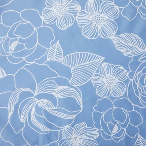 Blue Floral Bath Collection - Shower Curtain