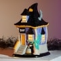 Lighted Ceramic Haunted Houses - Haunted Witch House