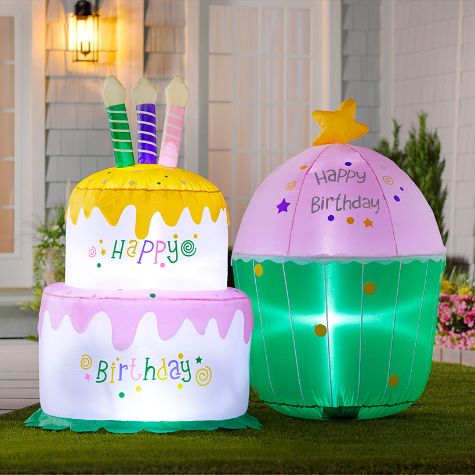 4-Ft. Happy Birthday Inflatables