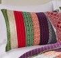Cotton Multi-Color Stripe Quilt Set