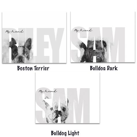Personalized "My Friend" Dog Wall Hangings