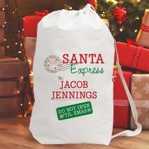 Personalized Sack Santa Express Gift Sack