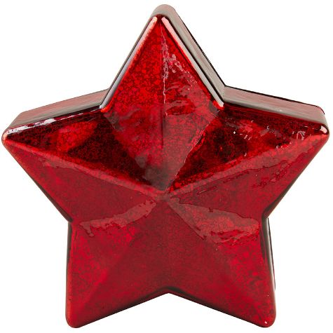 Lighted Glass Tabletop Star