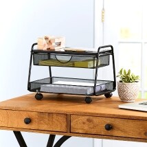 Two-Tier Office Cart with Storage